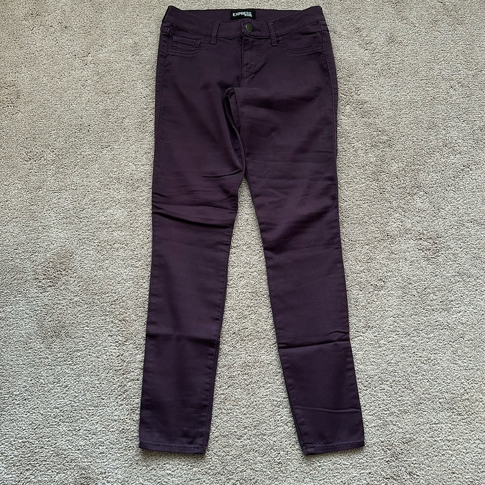 Express skinny jeans.